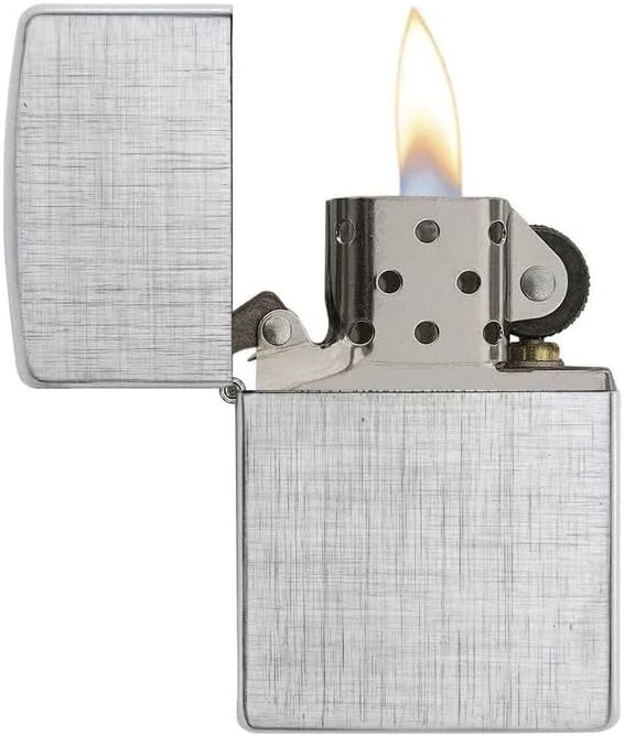Customized Personalized ZIPPO Classic Windproof Oil Lighter Engraving (Linen Weave)