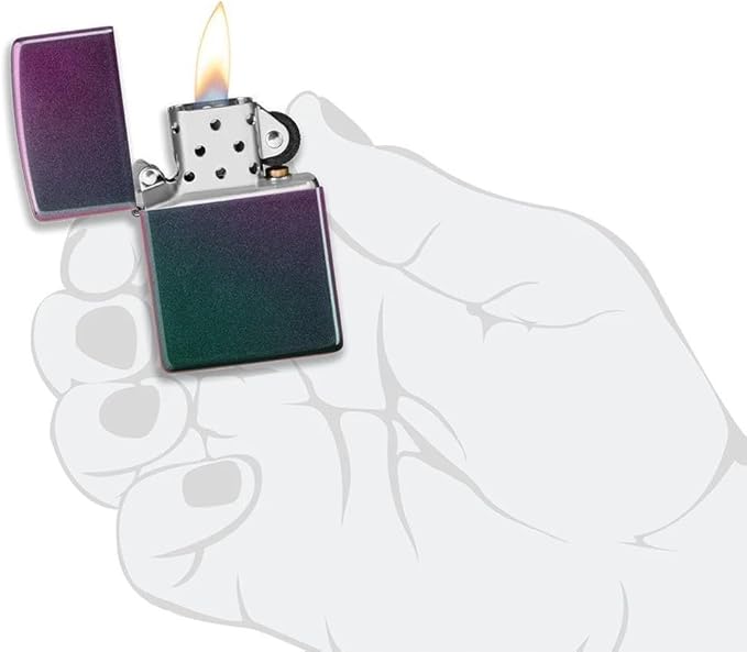 Customized Personalized ZIPPO Classic Windproof Oil Lighter Engraving (Iridescent)