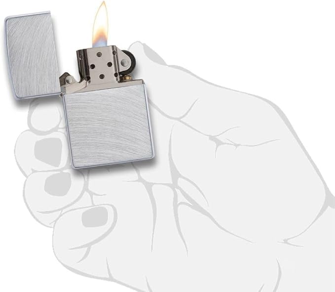 Customized Personalized ZIPPO Classic Windproof Oil Lighter Engraving (Chrome Arch)