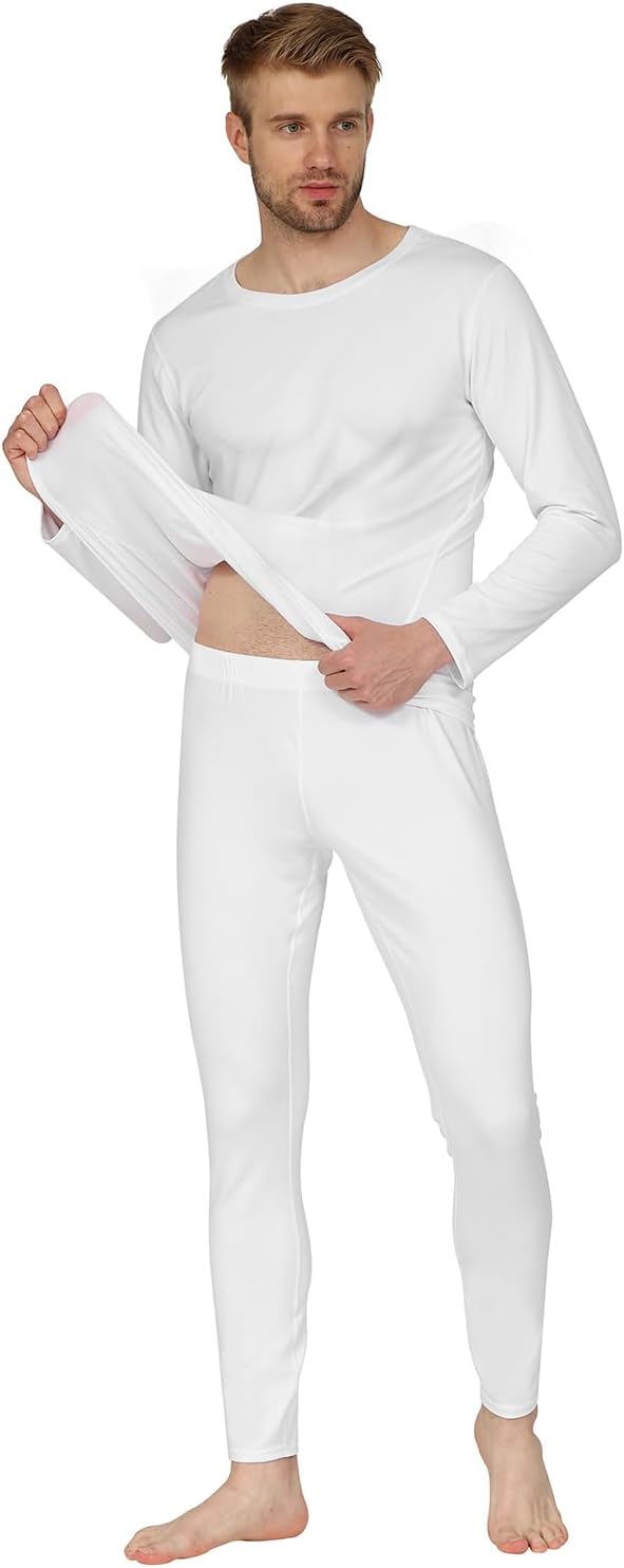 HEROBIKER Long Johns Thermal Underwear for Men Skiing Winter Warm Hunting Gear Fleece Lined Base Layer Set Top Bottom