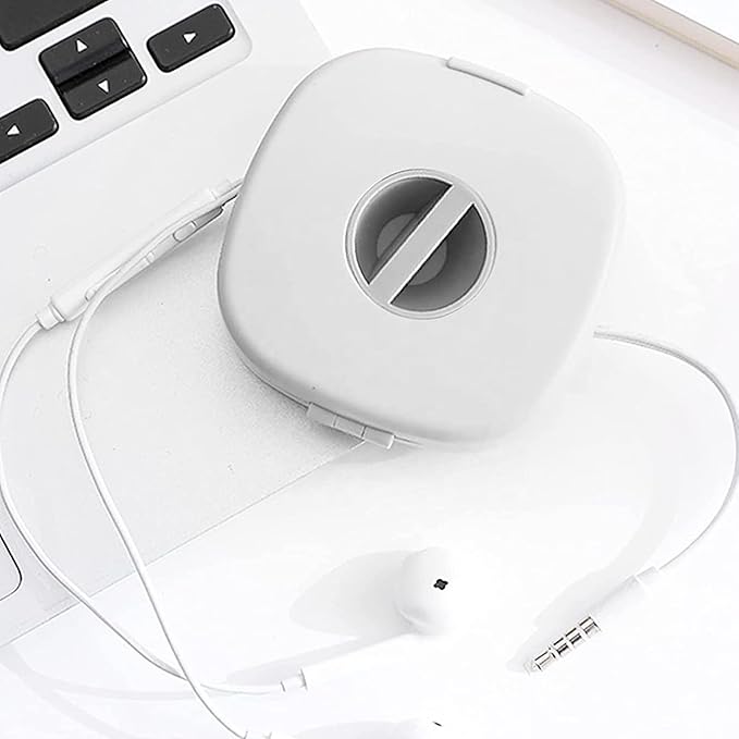 Phone Cord Organizer - 2 In 1 Wire Holder With Integrated Phone Stand, Portable Cable Management System, USB Earphones Laptop Charger Holder For Daily Travel Office Work, Airplane