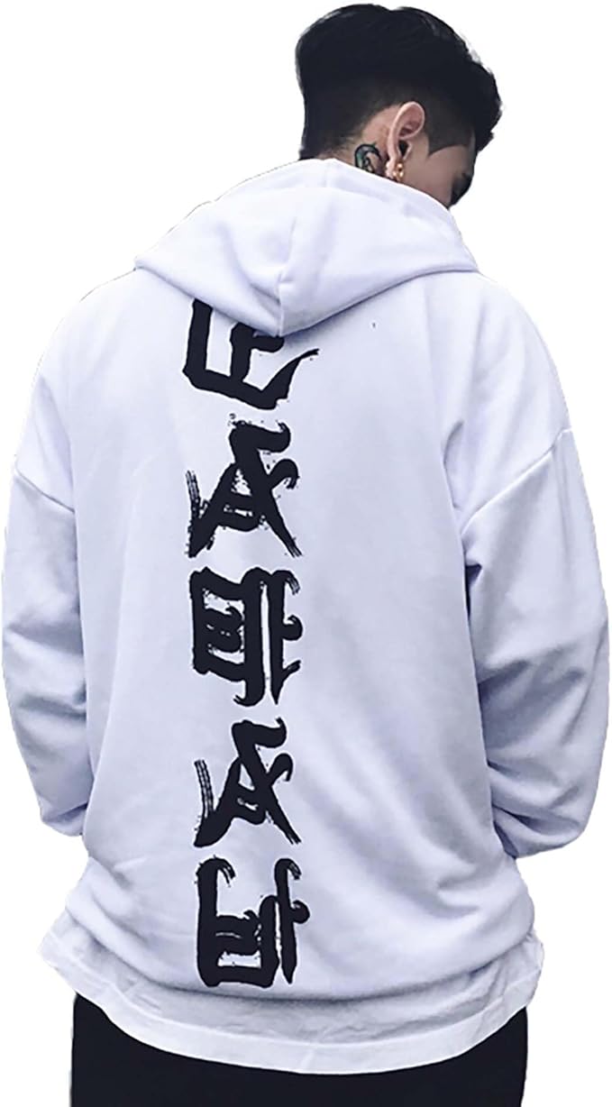 Niepce Inc Japanese Streetwear Kanji Men’s Hoodies with Design
