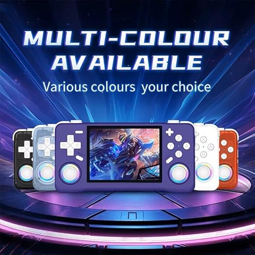 Old Arcade Retro Handheld Game Console - Open Source Linux System, 3.5-inch Full-Lamination Screen, 18000+ Classic Games, 4000mAh Battery Portable Handheld (Translucent Red)
