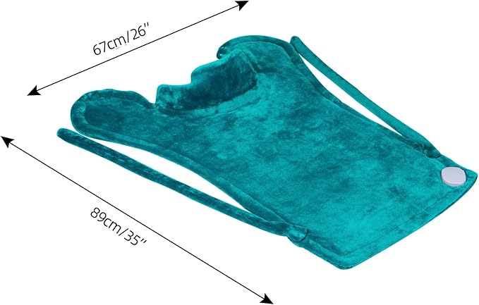 Ruqiji 26" x 35" Neck&Shoulder&Back Heating Pad with12 Temperature Settings, Pain Relief for Back/Neck/Shoulders/Menstrual Pain, Christmas Gifts for Women Men Mom Dad-Light Teal