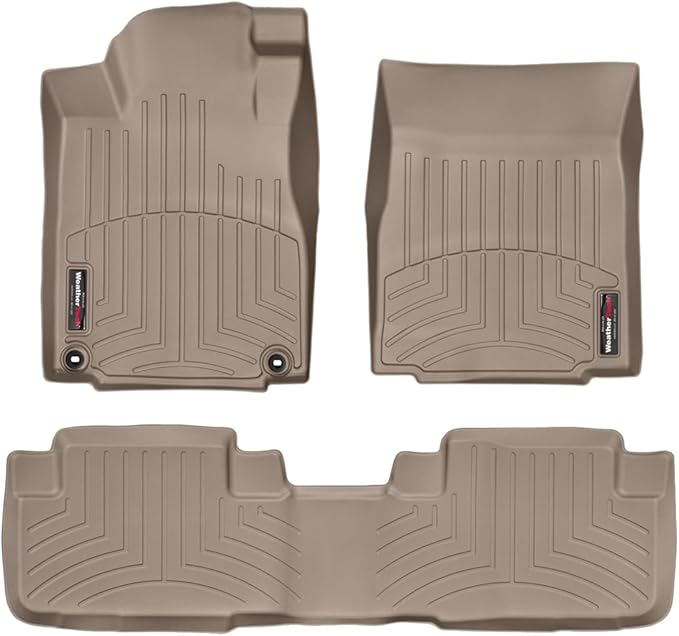 WeatherTech Custom Fit FloorLiners for Honda CR-V - 1st & 2nd Row (457371-454022), Tan