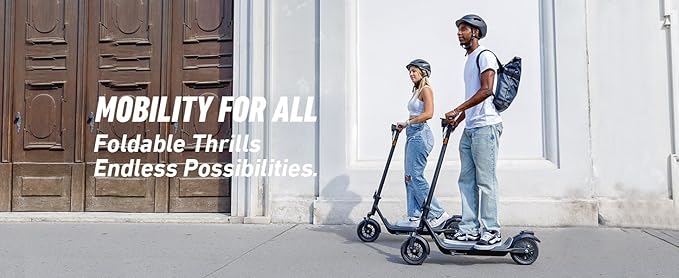 NIU Electric Scooter for Adult - KQi 100 200 Series E Scooter w/Suspension, 600-700W Peak Power, 18-33 Max Miles, Top 17.4-20 MPH, Portable Commuting Escooter, Folding Handlebars(Only K100F & K200F)