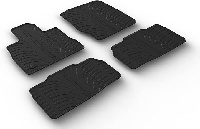 GledringUSA Custom Fit All-Weather Rubber Floor Mats Intended for Ford Explorer/Explorer ST -2020-2026 & Explorer Hybrid 2020-2-23, Tailored Custom Fit, Protects from Rain, Mud, and Snow.