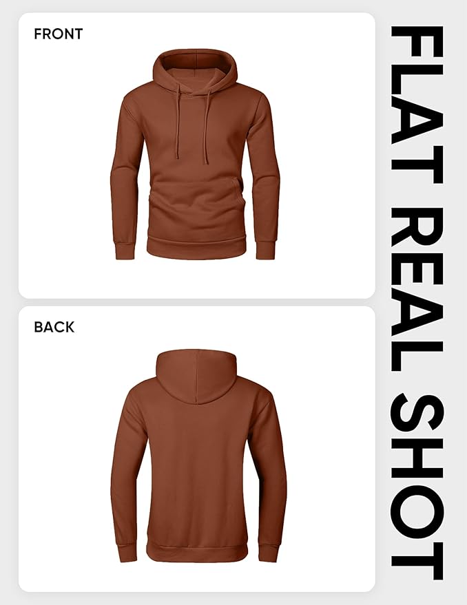 JMIERR Mens Casual Cotton Hooded Collar Drawstring Hoodies Pullover Sweatshirts Casual Long Sleeve Shirts