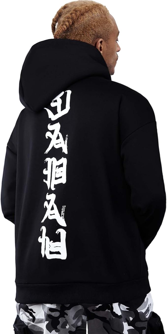 Niepce Inc Japanese Streetwear Kanji Men’s Hoodies with Design