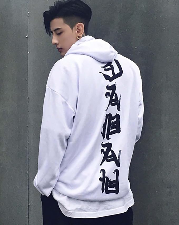 Niepce Inc Japanese Streetwear Kanji Men’s Hoodies with Design