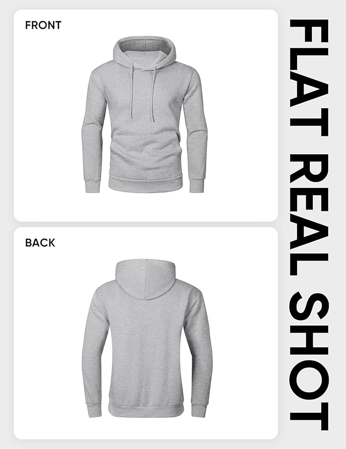 JMIERR Mens Casual Cotton Hooded Collar Drawstring Hoodies Pullover Sweatshirts Casual Long Sleeve Shirts