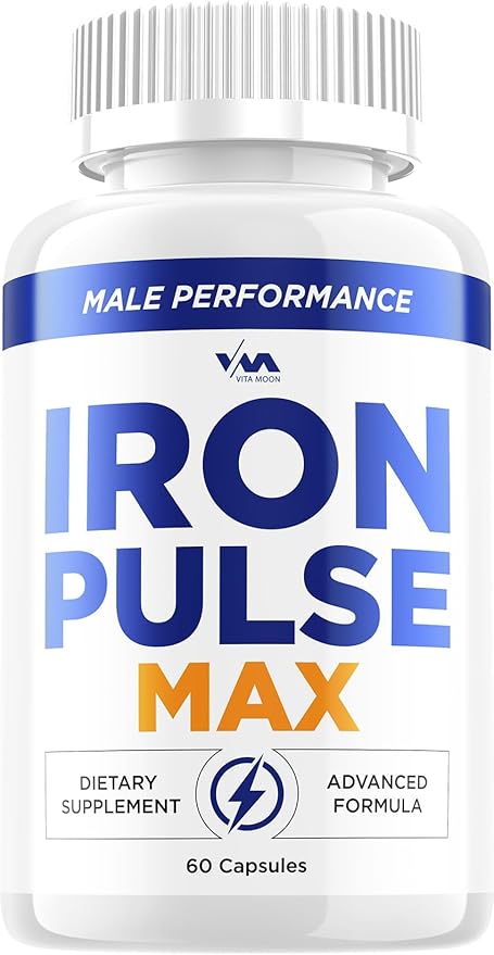 (1 Pack) Iron Pulse Max Advanced Formula Pills, IronPulse Max Support Supplement, IronPulseMax Overall Wellness, Maximum Strength (60 Capsules)