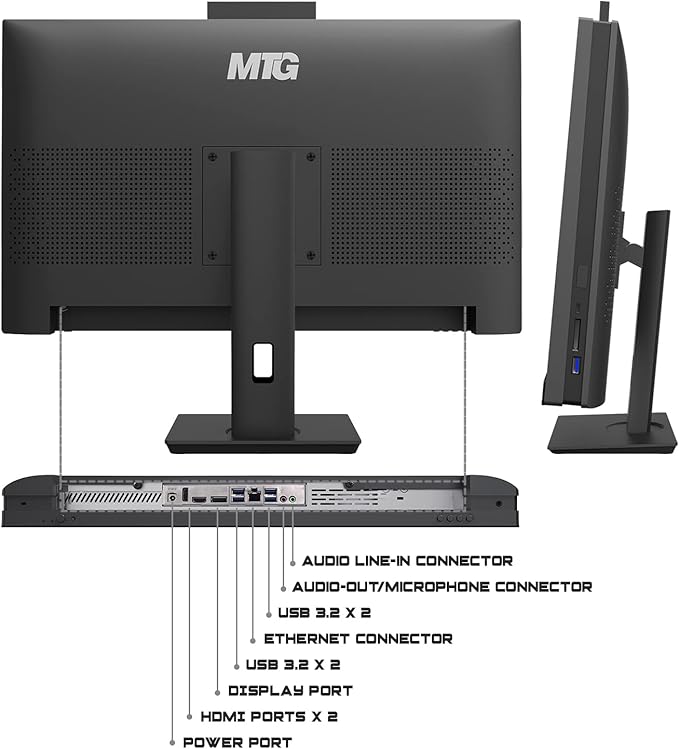 Gaming All in one PC 24 Inch FHD Touchscreen, MTG Yama, Intel Core i5 10th Gen, 16GB RAM, 480GB NVME and 2TB SSD, NVIDIA GT 730 4GB DDR3 Graphics, Webcam, RGB Combo, Windows 11 Home