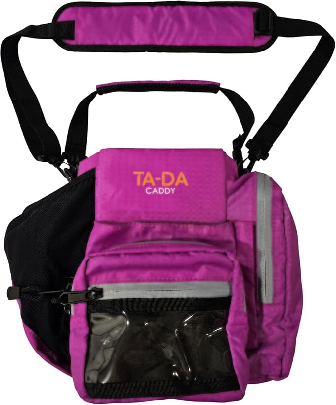 TA-DA Caddy Bag Everywhere you Go | Core Items are Bottle Phone Keys Wallets Etc., so Easy Access and more Convenient than Purse, Carrier, Crossbody, Messenger, Duffle, Fanny, Tote | W-7 H-10 L-10 |