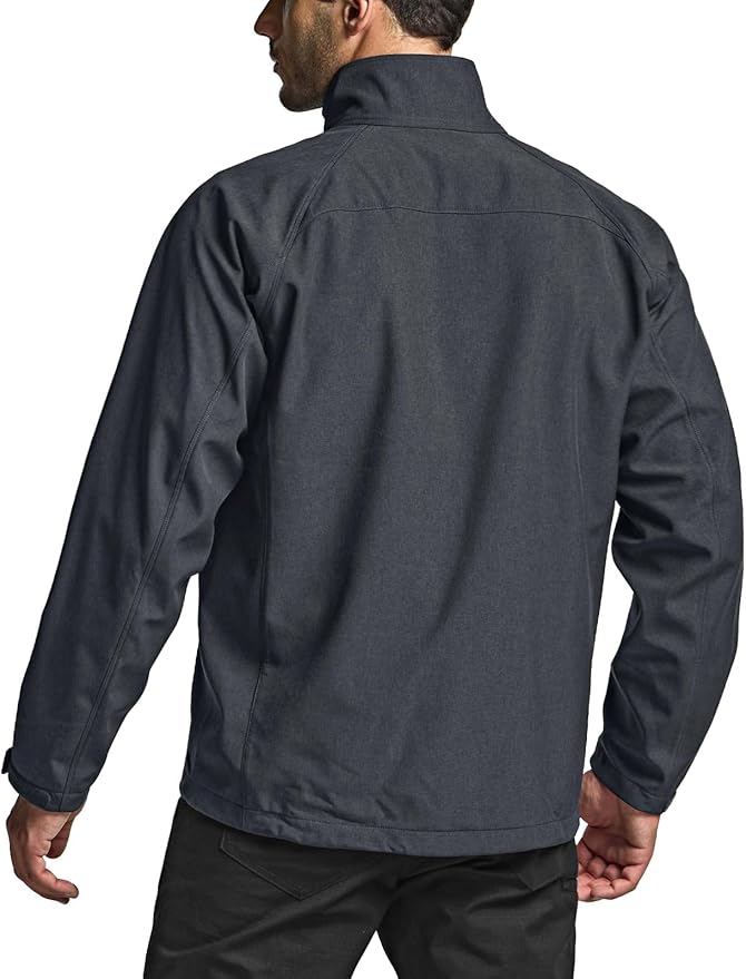 CQR Men's Tactical Softshell Jacket, Winter Warm Fleece Lined Coat, Water Resistant Outdoor Hunting Hiking Rain Windbreaker