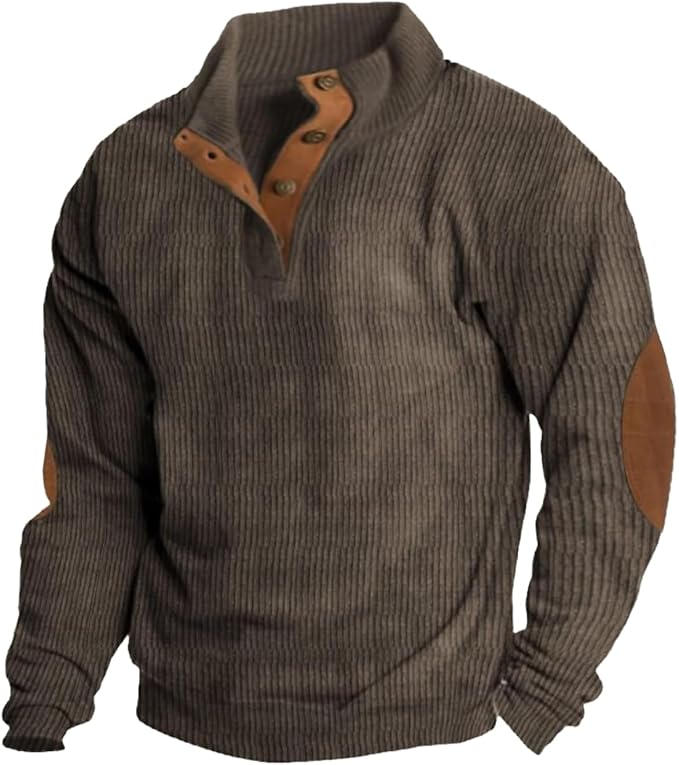 Western Sweatshirts for Men Aztec Retro Pullover Quarter Zip Sweatshirt Mens Stitching Color Fleece Sweatshirt