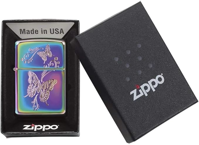 Personalized American Classic Elegant Design Lighter Zippo - Free Engraving - Christmas, Halloween & Valentines Day Gift (Multi Color)