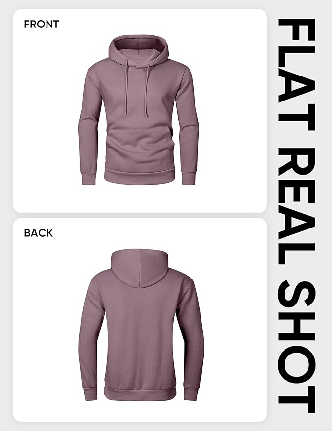 JMIERR Mens Casual Cotton Hooded Collar Drawstring Hoodies Pullover Sweatshirts Casual Long Sleeve Shirts