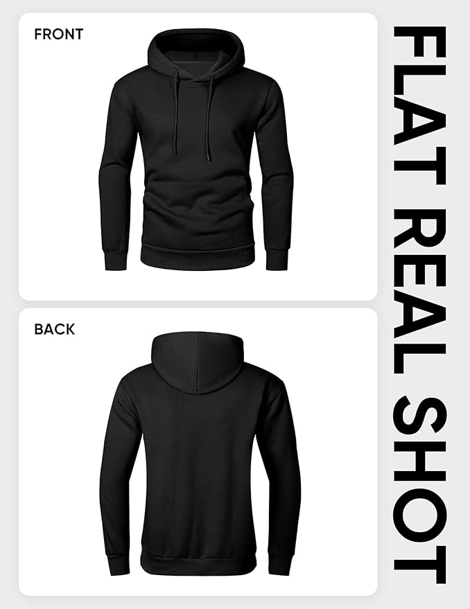 JMIERR Mens Casual Cotton Hooded Collar Drawstring Hoodies Pullover Sweatshirts Casual Long Sleeve Shirts