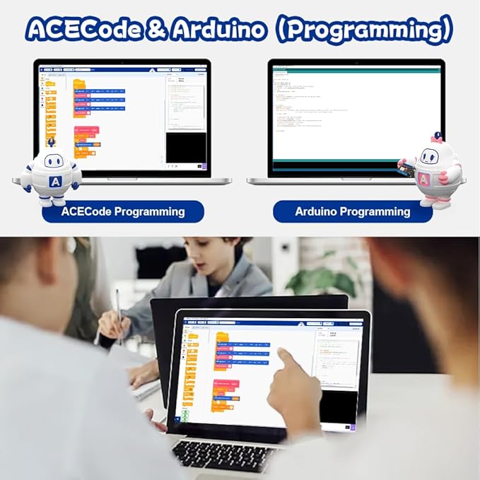 ACEBOTT Robotics for Kids Ages 12-16，Bionic Biped Robot Kit for Arduino ESP32, STEM Science Kits, Cool Engineering Building Toys, Science Coding Kit for 12+ Boys Girls Teens and Adults Unique Gifts