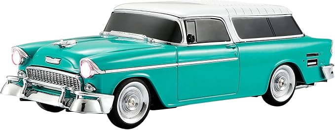 Retro car-shaped Bluetooth speaker, high-definition sound quality, TWS pairing, multiple interface outputs, truck model Bluetooth speaker, suitable for desktop decoration, parties, beach (GREEN)