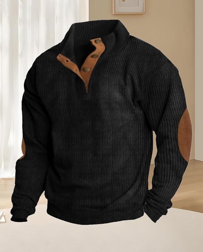 Western Sweatshirts for Men Aztec Retro Pullover Quarter Zip Sweatshirt Mens Stitching Color Fleece Sweatshirt