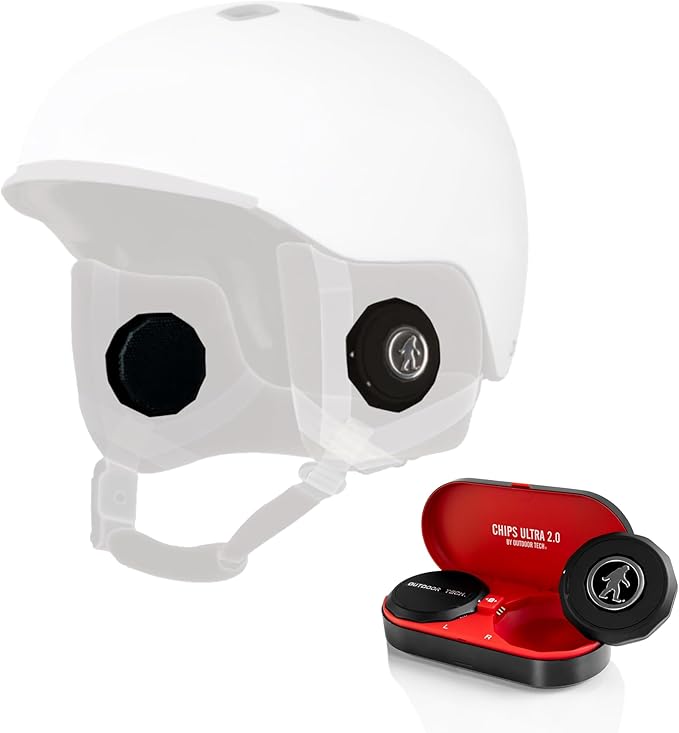 Outdoor Tech - Chips Ultra 2.0 Headphones - True-Wireless Bluetooth Helmet Speakers for Skiing Snowboarding Biking and Power Sports