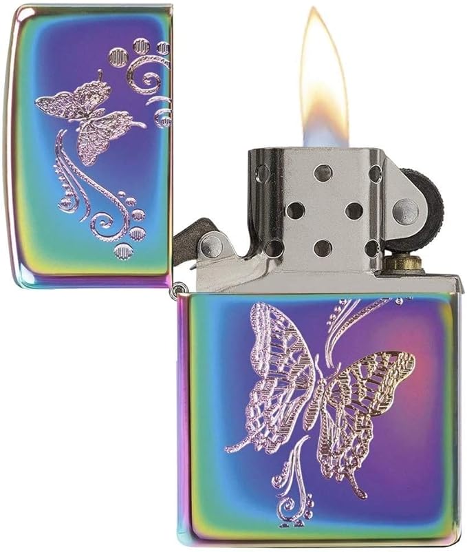 Personalized American Classic Elegant Design Lighter Zippo - Free Engraving - Christmas, Halloween & Valentines Day Gift (Multi Color)