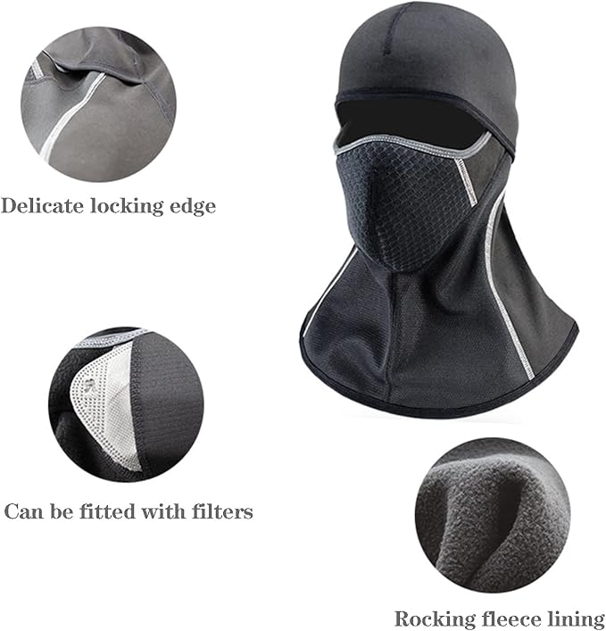 Balaclava Neck Wamer Mask Winter Ski Piece Hood Breathable Thicken Sports Thermal Cap