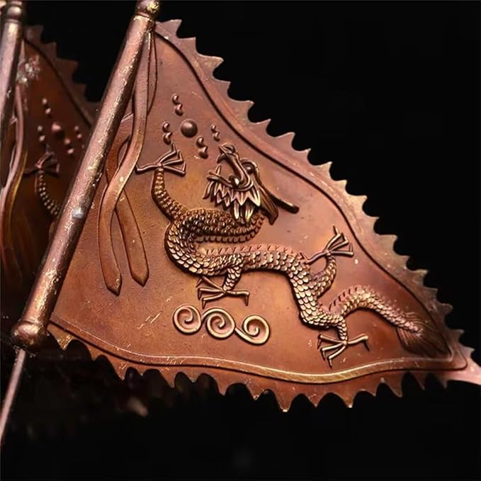 burid Pure Copper Chinese Feng Shui Guan Gong Statue God of Wealth Home and Office Decoration Wu God of Wealth Guan Yu Statue Best Furnishings Gifts