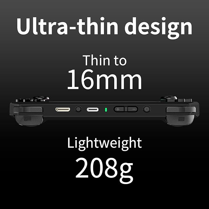 RG40XX H Retro Handheld Game Console 4.0-inch IPS Screen Linux System Game Player 64GB Card Preloaded 5000+ Games RGB Lighting 3200mAh Battery(RG40XX H-Black)