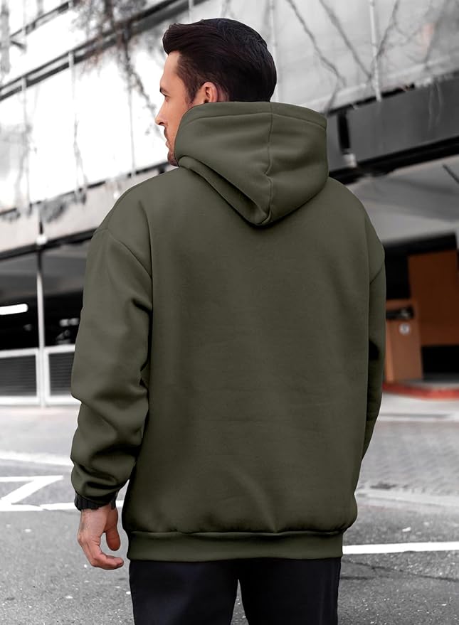 JMIERR Mens Casual Cotton Hooded Collar Drawstring Hoodies Pullover Sweatshirts Casual Long Sleeve Shirts