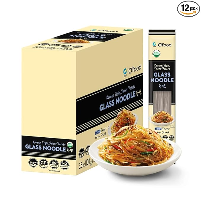 O'food 유기농 당면 12팩 – 글루텐프리·비건
