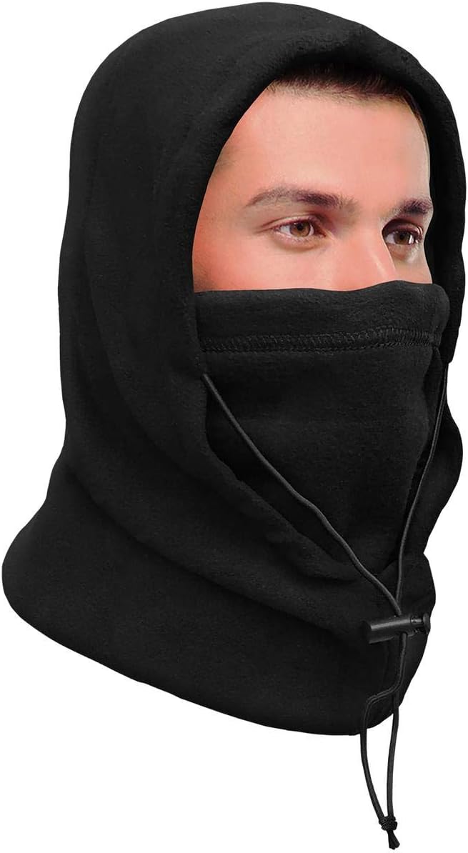 unisex-adult 5-in-1 Premium Fleece Balaclava – Wind and Waterproof Ski Mask for Extreme Cold Weather – Winter Face Mask