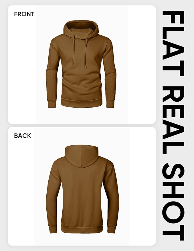 JMIERR Mens Casual Cotton Hooded Collar Drawstring Hoodies Pullover Sweatshirts Casual Long Sleeve Shirts