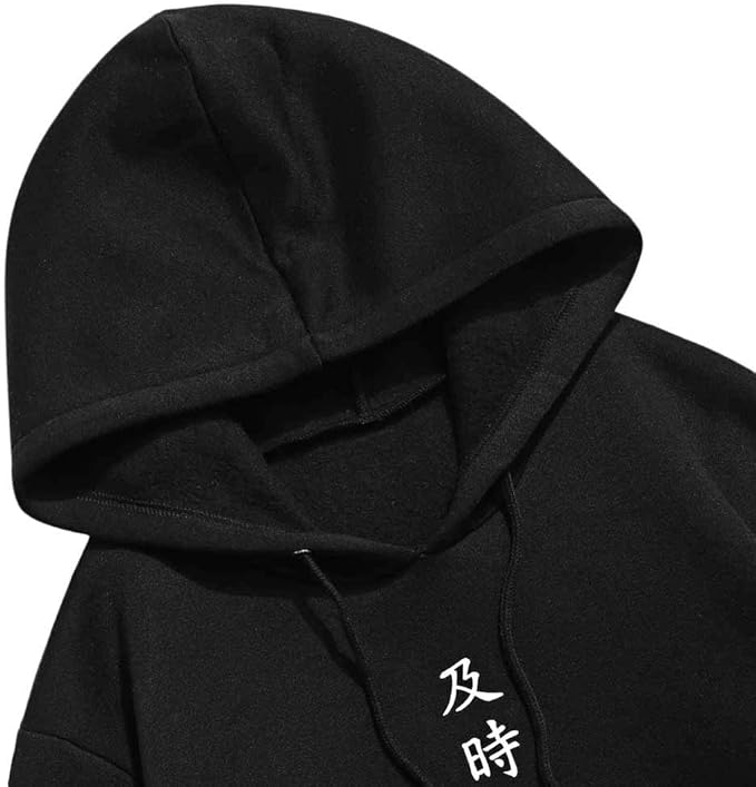 ZAFUL Men's Drawstring Hooded Sweatshirt Unisex Long Sleeve Hoodies Sweatshirts Casual Pullover