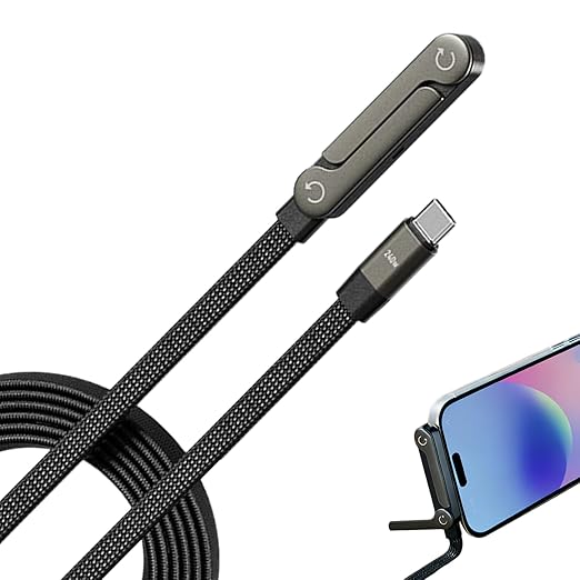 Invisible Holder Charger Cable,2-in-1 Tablet Accessories,Super Fast Charge Cable | for Home Office Travel Hotel Adults Tech Enthusiasts Computer Desk Nightstand Car Workshop