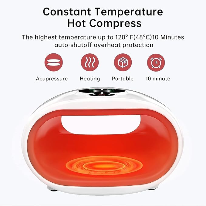 AERLANG Hand Massager,Birthday gifts for women Mom,Valentines Day Gifts for Her Hand Massage Machine with Heat and compression Electric Hand Massager for Arthritis and Carpal Tunnel Cordless Massagers