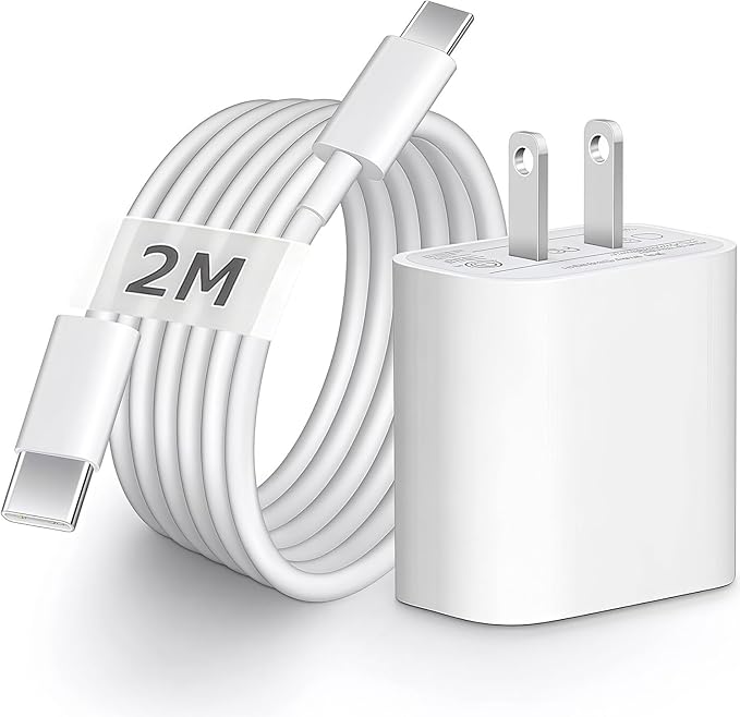 Japan Flat Travel Adapter Charger - 2 Pin Wall Adaptor with USB C Cable 6ft | Universal Power Charging Plug for iPhone IPAD Samsung Google | Travel Essentials for Japan/Canada/Brazil/Mexico/China/US