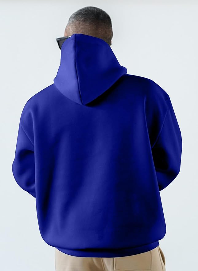 JMIERR Mens Casual Cotton Hooded Collar Drawstring Hoodies Pullover Sweatshirts Casual Long Sleeve Shirts