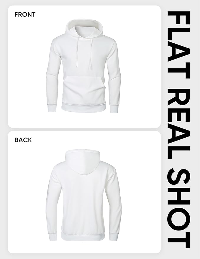 JMIERR Mens Casual Cotton Hooded Collar Drawstring Hoodies Pullover Sweatshirts Casual Long Sleeve Shirts