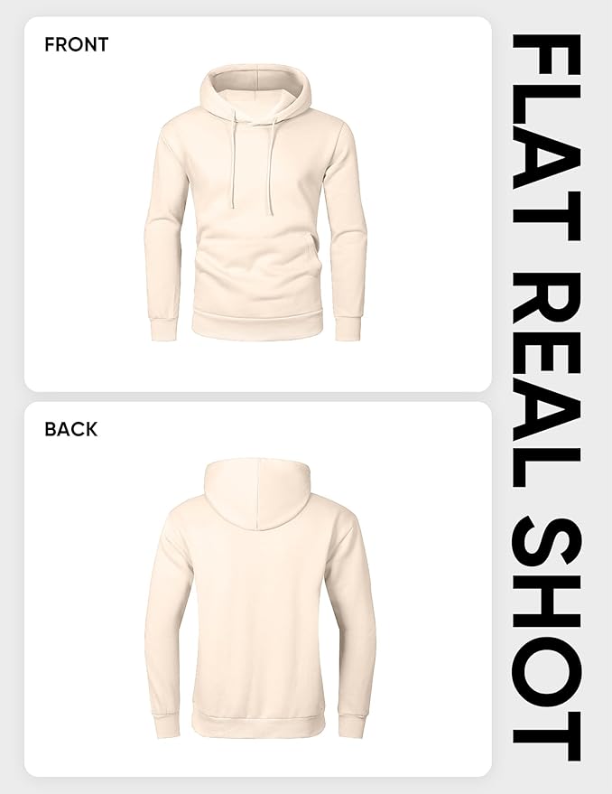JMIERR Mens Casual Cotton Hooded Collar Drawstring Hoodies Pullover Sweatshirts Casual Long Sleeve Shirts