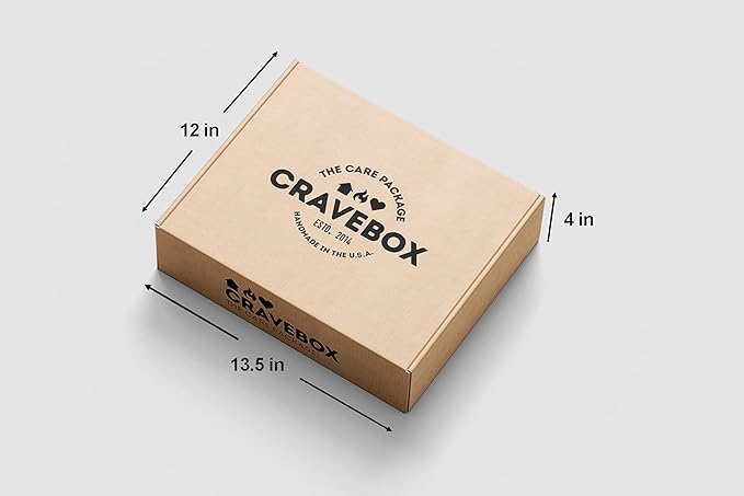 CRAVEBOX Snack Box (100 Count) Valentines Variety Pack Care Package Gift Basket Adult Kid Guy Girl Women Men Birthday College Student Office College Back to School