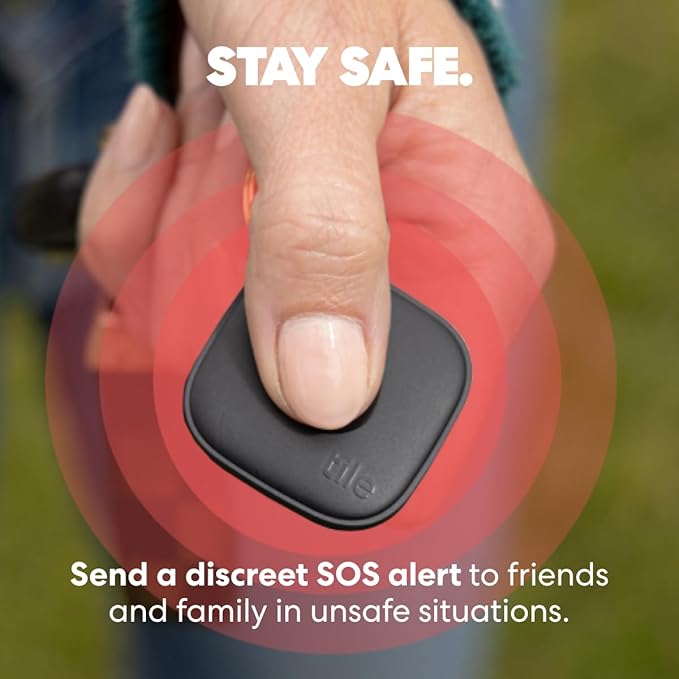 Tile by Life360 Mate - Bluetooth Tracker, Keys Finder and Item Locator for Keys, Bags and More. Phone Finder. Both iOS and Android Compatible. 1-Pack (Green Surf)