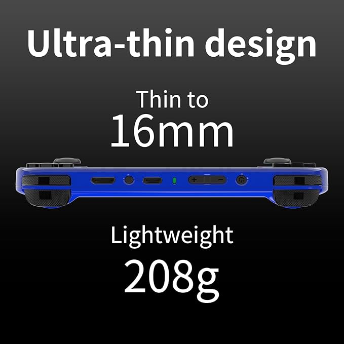 Doriteney RG40XX H Retro Handheld Game Console 4.0-inch IPS screen Linux System Game Player 64GB Card Preloaded 5000+ Games RGB Lighting 3200mAh Battery(RG40XX H-BLUE)