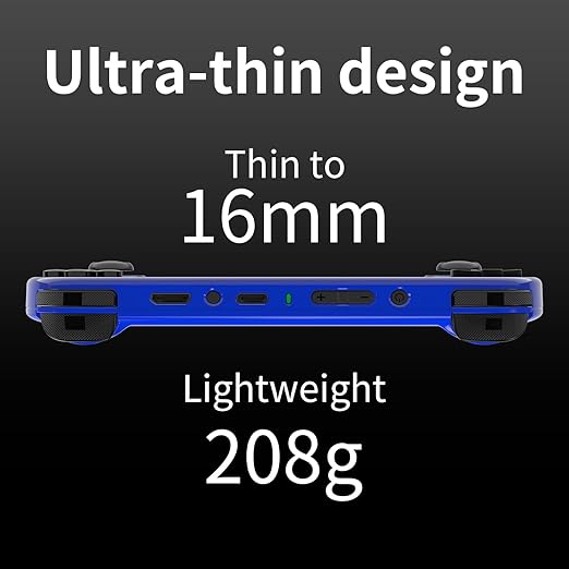 RG40XX H Retro Handheld Game Consoles RG40XXH Retro Gaming Console 64 TF Card Preloaded Games 5000+ Portable Gaming Console Linux 64-bit System 4.0'' IPS Screen WiFi Bluetooth HD and TV Output Blue