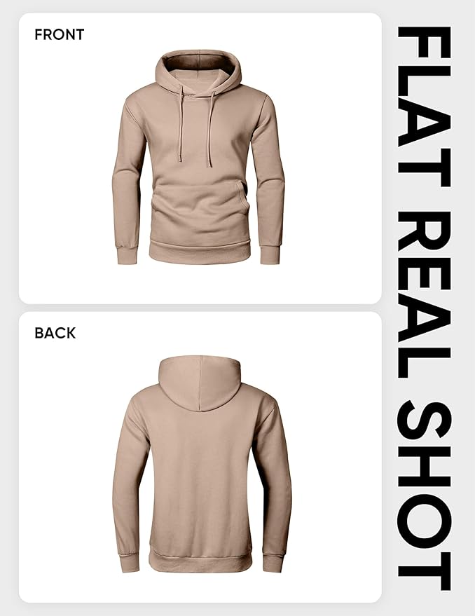 JMIERR Mens Casual Cotton Hooded Collar Drawstring Hoodies Pullover Sweatshirts Casual Long Sleeve Shirts