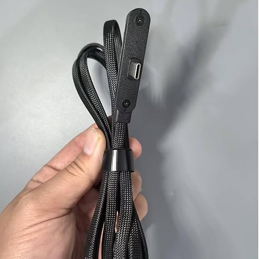 Invisible Holder Cable, Charger Type C, Tablet with Accessories Style Design, Supply for Computer Desk, Office Travel Accessory, Stylish Gift for Gamers Adults Hotel Nightstand Car Daily Use Tech