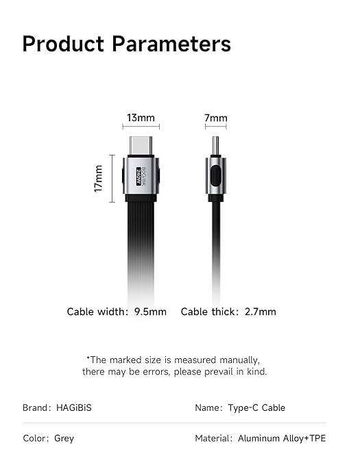 Hagibis USB4 Cable, 80Gbps Data Transfer, 240W Fast Charging USB-C Cable, 8K@60Hz USB 4 V2.0 Short Cable for iPhone 17 16 15 Pro Max, iPad Pro, Thunderbolt 5/4 (Straight, 0.8FT)