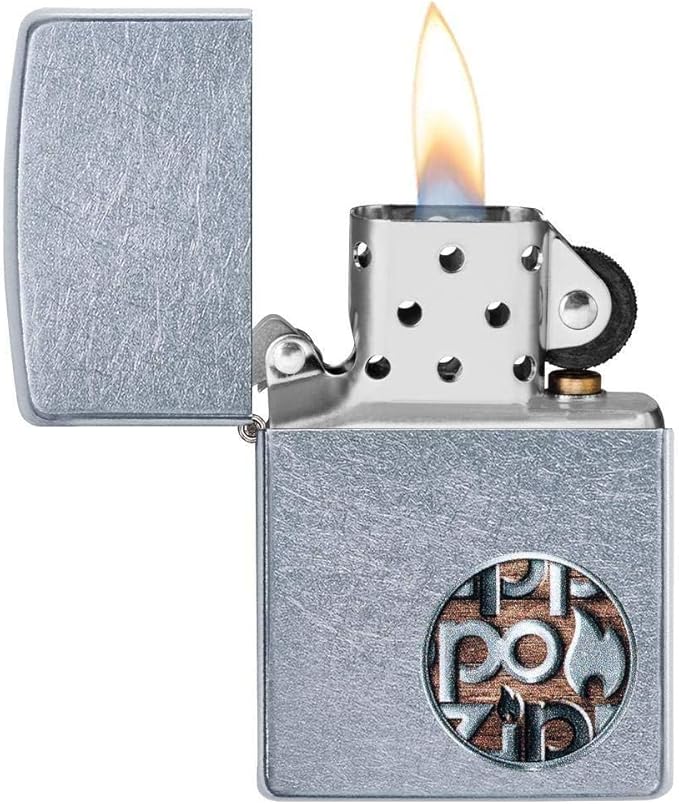 Personalized American Classic Elegant Design Lighter Zippo - Free Engraving - Christmas, Halloween & Valentines Day Gift (Brush ZI)
